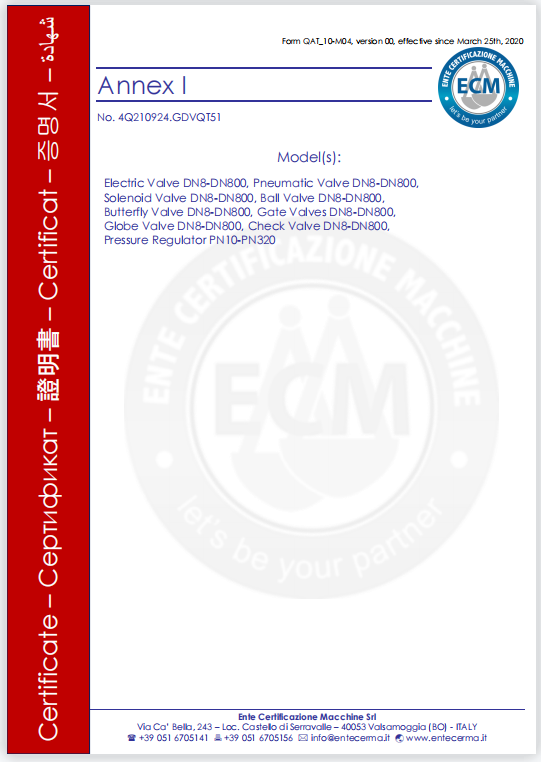 CE certificate