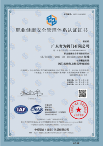 Occupational health and safety management system certification2