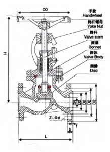 J41W gobe valve drawing