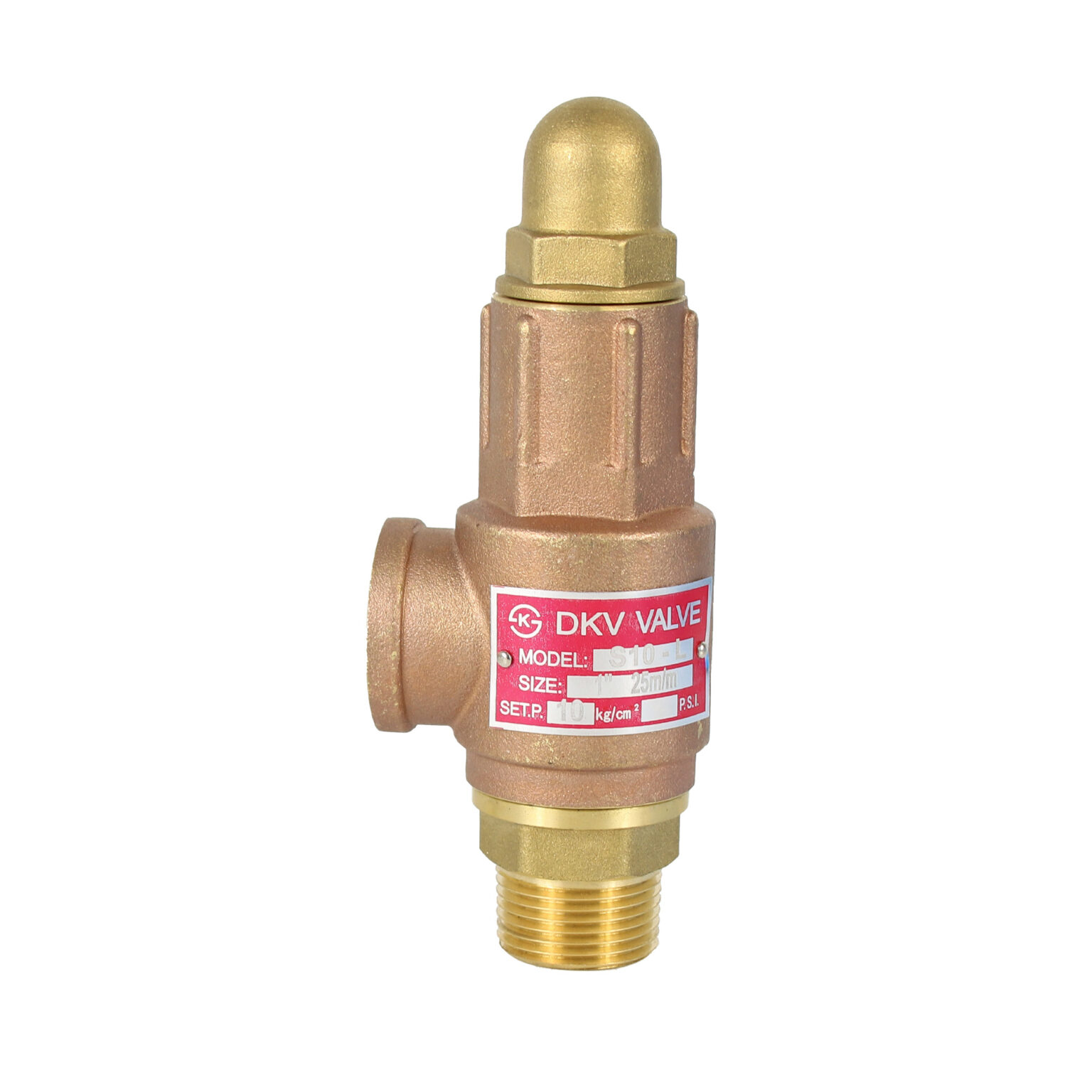 DKV S10 Brass Safety Valve Without Handle - DKV - The most reliable ...