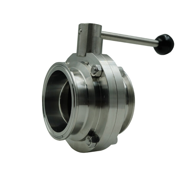 Sanitary clamp butterfly valve